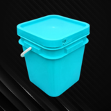 10L蓝色美式方形塑料桶