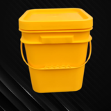 10L黄色美式方形塑料桶